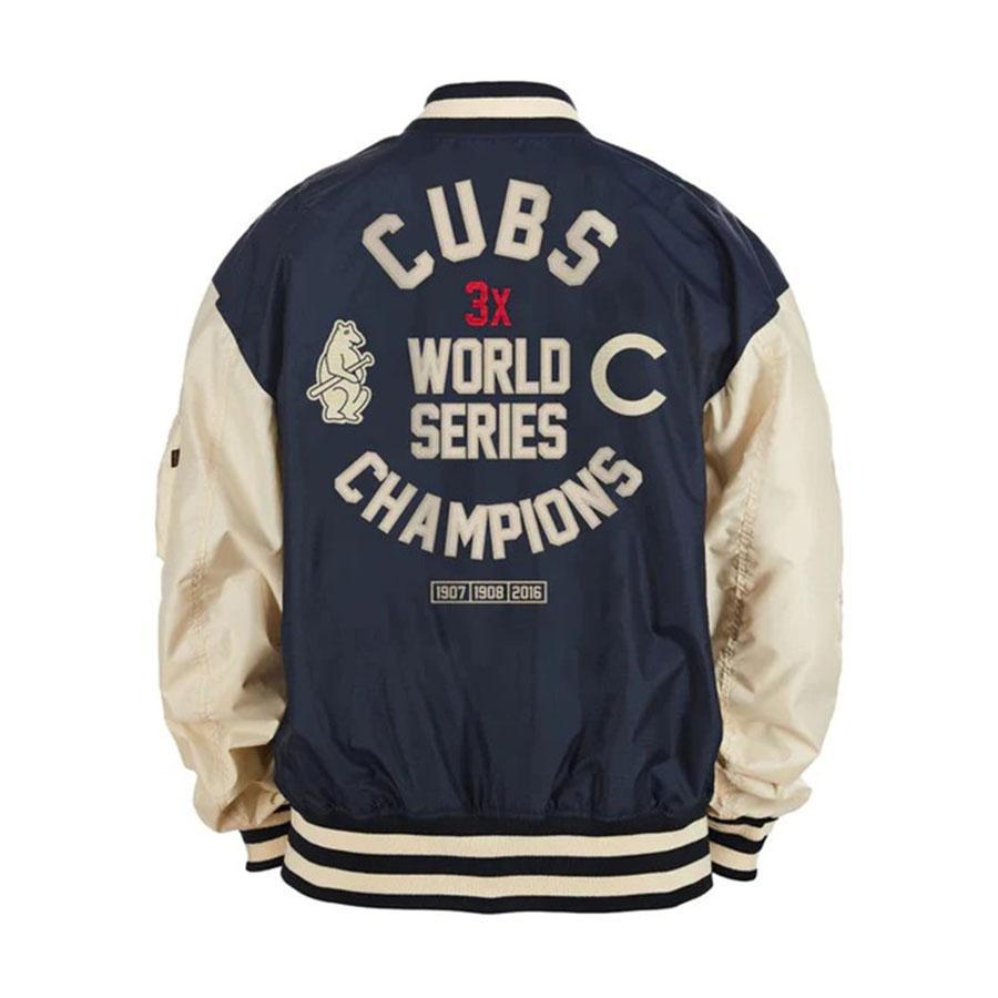 カブスレザーリバーシブルジャケット NEW ERA（ニューエラ） MLB カブス ジャケット リバーシブル New Era x