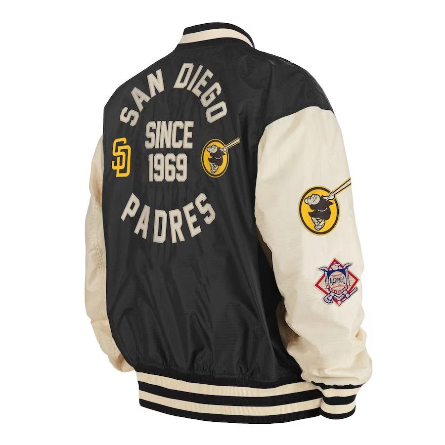 MLB パドレス ジャケット リバーシブル New Era x Alpha Industries Canvas Jacket ニューエラ/New Era ブラウン クリーム｜mlbshop｜03