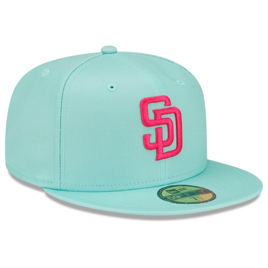 MLB パドレス キャップ シティーコネクト 59FIFTY Fitted Hat ニューエラ/New Era ミント｜mlbshop｜03