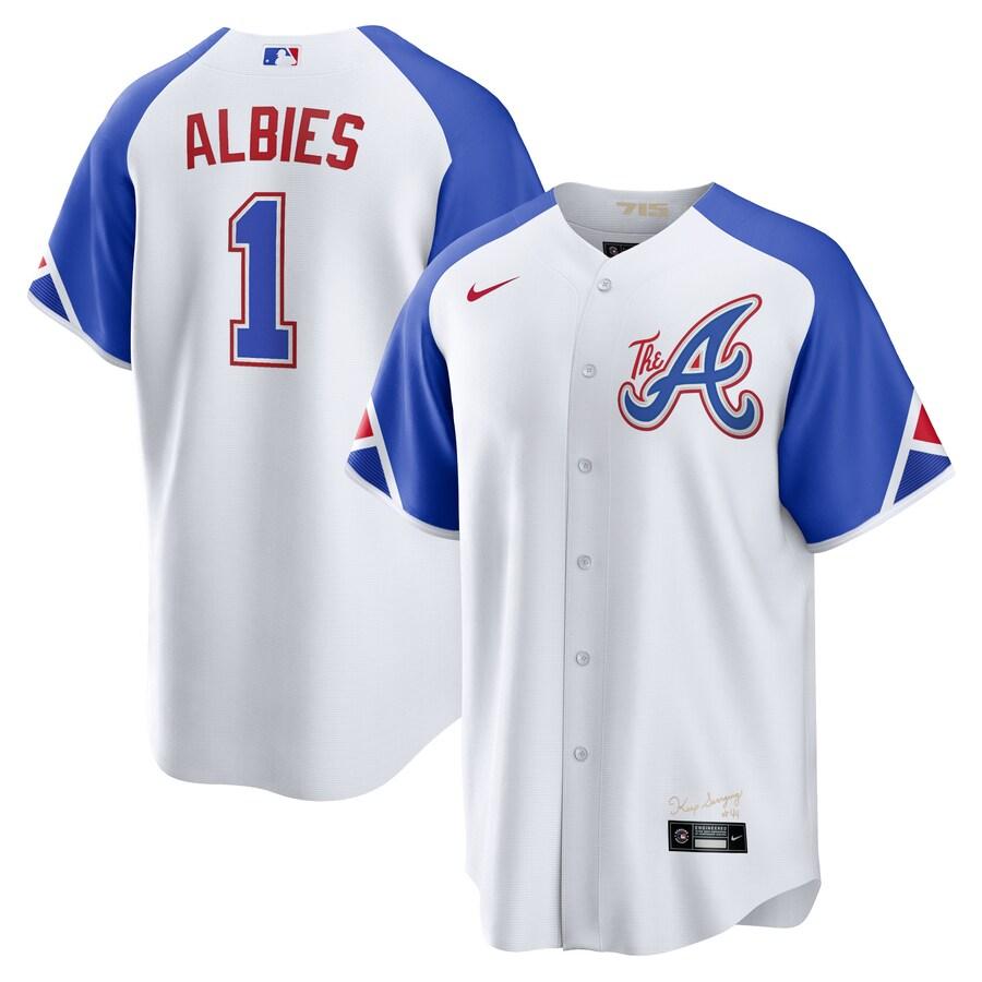 MLB オジー・アルビーズ ブレーブス ユニフォーム 2023 シティーコネクト レプリカ Player Jersey ナイキ/Nike