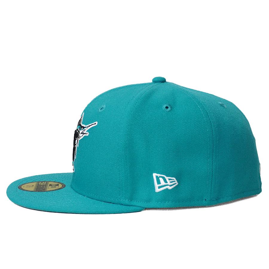 MLB フロリダ・マーリンズ キャップ 【セレクション別注】 Inaugural Year 1993 サイドパッチ 59FIFTY ニューエラ/New Era ティール｜mlbshop｜03