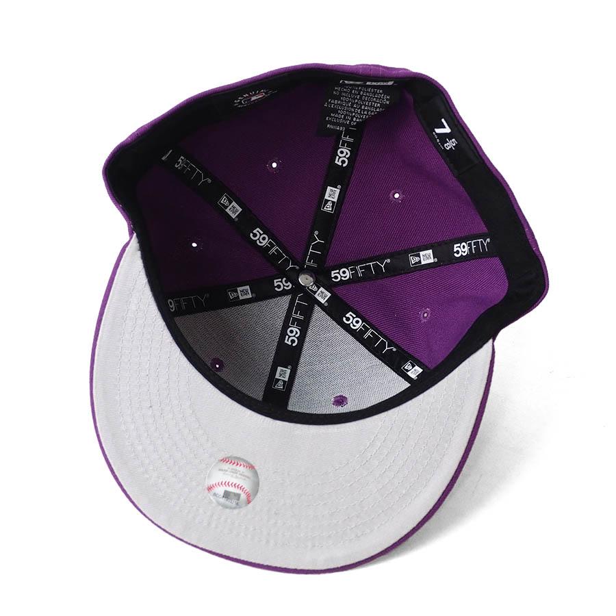 MLB パドレス キャップ 59FIFTY Fitted Hat ニューエラ/New Era スパークリンググレープ ホワイト｜mlbshop｜04