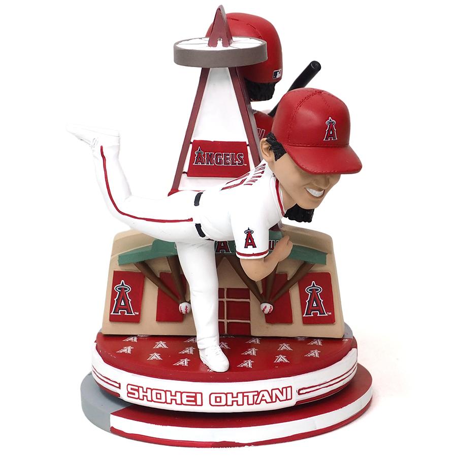 MLB 大谷翔平 エンゼルス ボブルヘッド フィギュア 二刀流 Dual Spinning Bobblehead FACO ホーム オルタネート｜mlbshop｜02