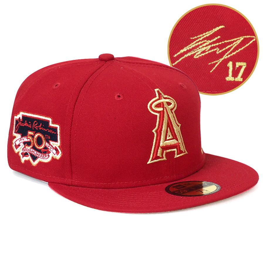 NEW ERA（ニューエラ） MLB 大谷翔平 エンゼルス キャップ サイン刺繍