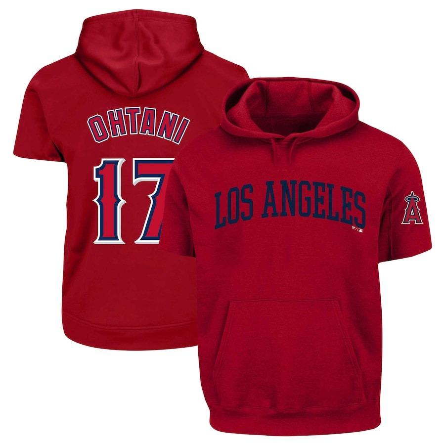 MLB 大谷翔平 エンゼルス フリース Profile Big & Tall Fleece Short Sleeve Hoodie ナイキ