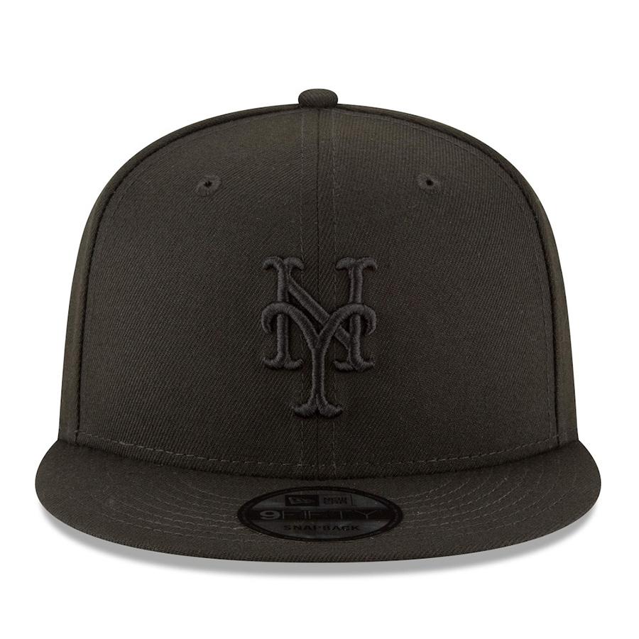 MLB メッツ キャップ Basic 9FIFTY Adjustable Hat ニューエラ/New Era ブラック/ブラック｜mlbshop｜02