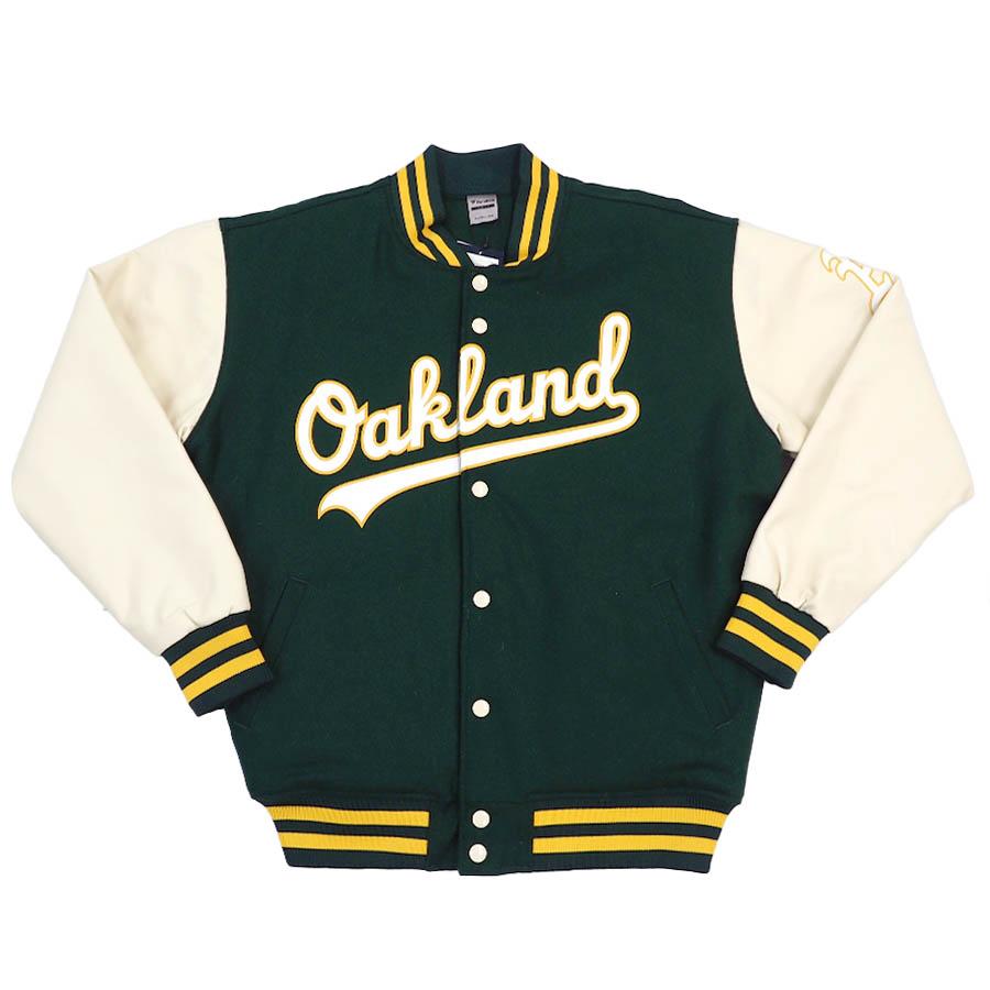 fanatics MLB アスレチックススタジャングリーンジャケット
