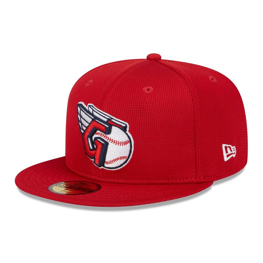 MLB ガーディアンズ キャップ 2024 スプリングトレーニング 59FIFTY Fitted Hat ニューエラ/New Era レッド｜mlbshop｜03