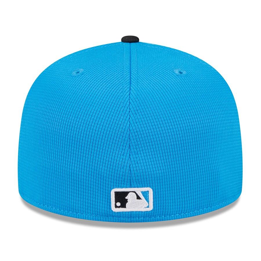 MLB マーリンズ キャップ 2024 スプリングトレーニング 59FIFTY Fitted Hat ニューエラ/New Era ブルー ブラック｜mlbshop｜04