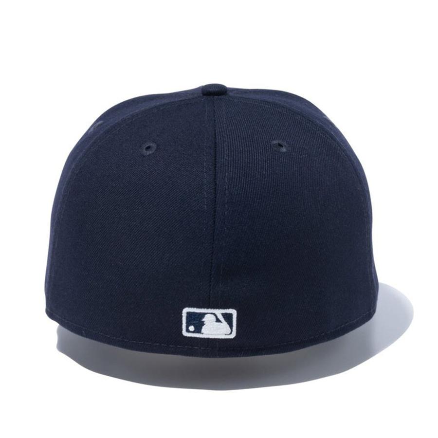 MLB ヤンキース キャップ 59FIFTY Leather Logo ニューエラ/New Era ネイビー｜mlbshop｜03