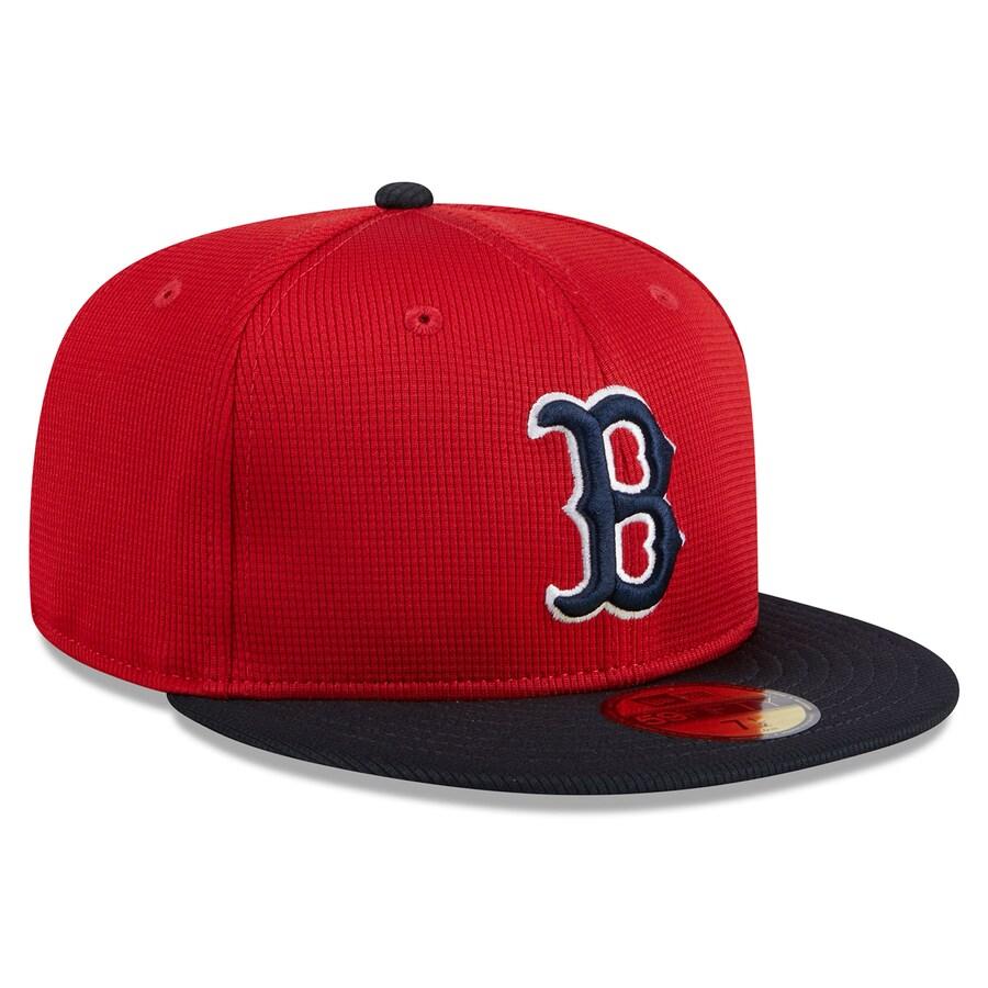 MLB レッドソックス キャップ 2024 バッティングプラクティス 59FIFTY Batting Practice ニューエラ/New Era レッド｜mlbshop｜03