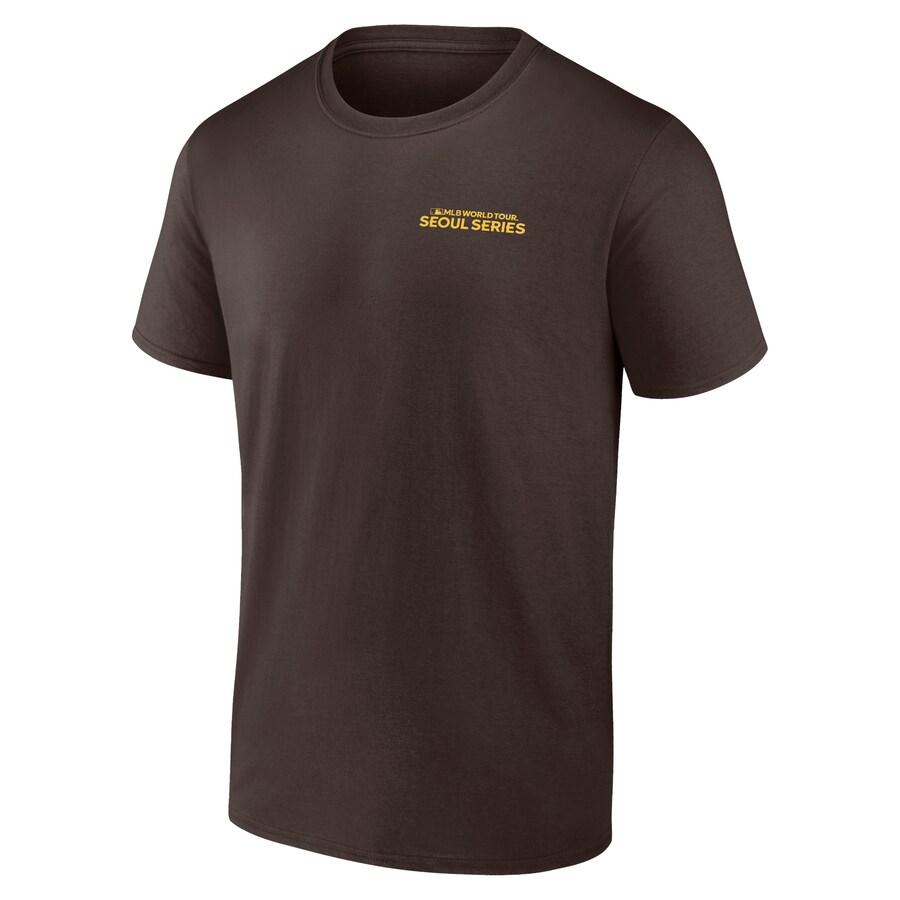 MLB パドレス Tシャツ 2024 MLB World Tour ソウルシリーズ Stamp T-Shirt Fanatics Branded ブラウン｜mlbshop｜02