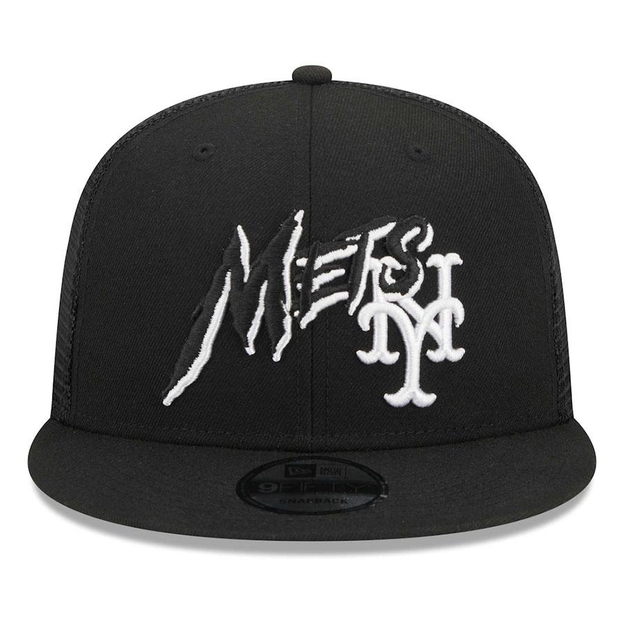 MLB メッツ キャップ Street Trucker 9FIFTY Snapback Hat New Era  ブラック｜mlbshop｜02