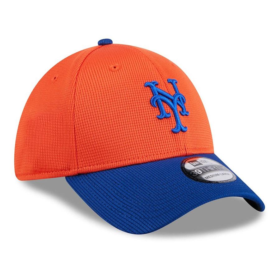 MLB メッツ キャップ 2024 スプリングトレーニング 39THIRTY Flex Hat 【サイドパッチ無し】  New Era  オレンジ ロイヤル｜mlbshop｜03