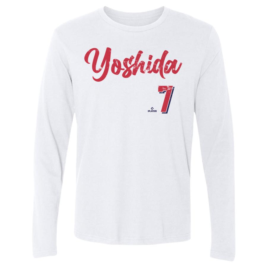 MLB 吉田正尚 レッドソックス Tシャツ Boston Script Long Sleeve T-Shirt 500Level ホワイト ...