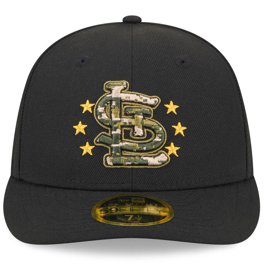 MLB カージナルス キャップ 【海外版】 2024 アームドフォースデー Low Profile 59FIFTY ニューエラ/New Era ブラック｜mlbshop｜02