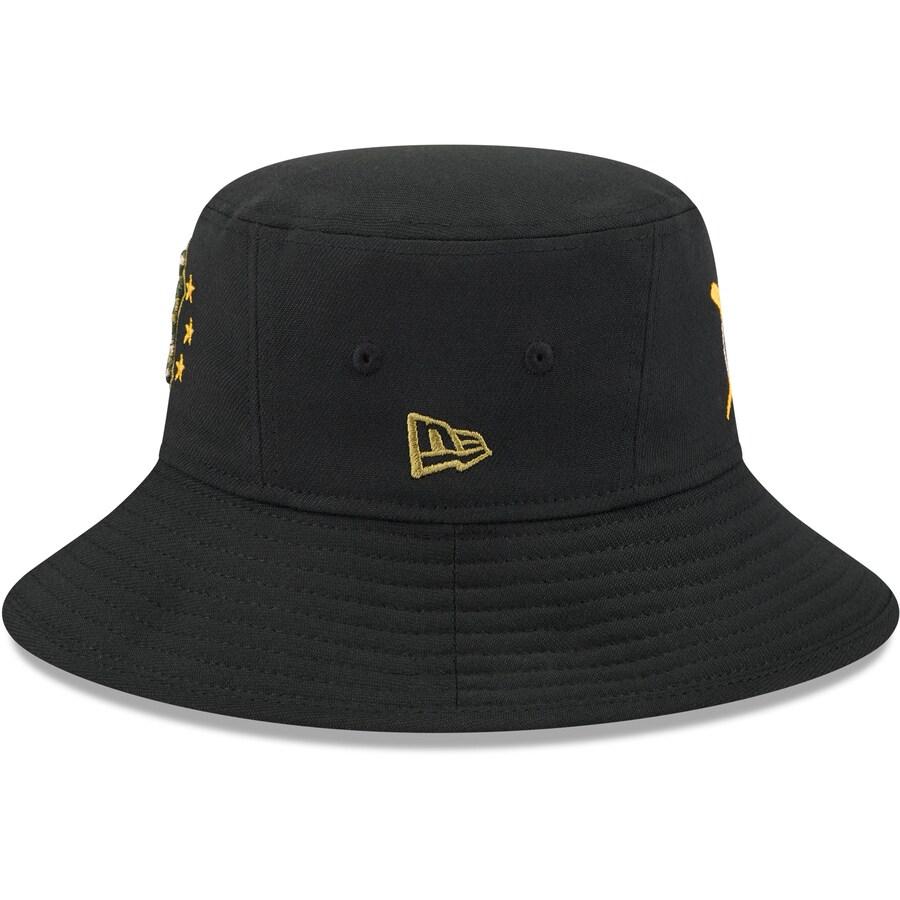 MLB ヤンキース キャップ 【海外版】 2024 アームドフォースデー Bucket Hat ニューエラ/New Era ブラック｜mlbshop｜03