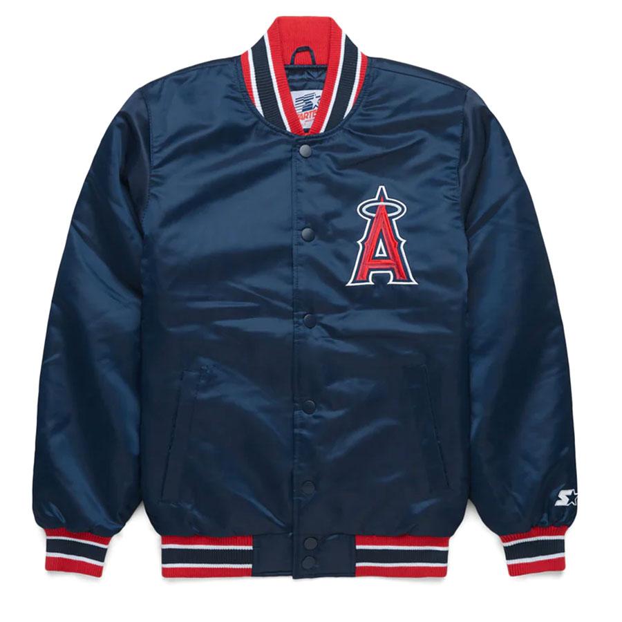 MLB エンゼルス ジャケット アウター サテンジャケット Satin Jaket 