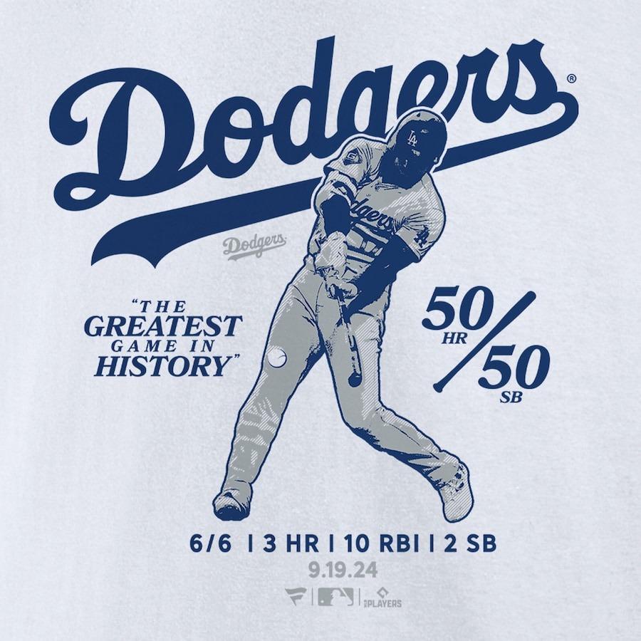 MLB 大谷翔平 ドジャース Tシャツ 【海外限定版】50/50達成記念 MLB 大谷翔平 ドジャース Tシャツ 【海外限定版】50/50達成記念