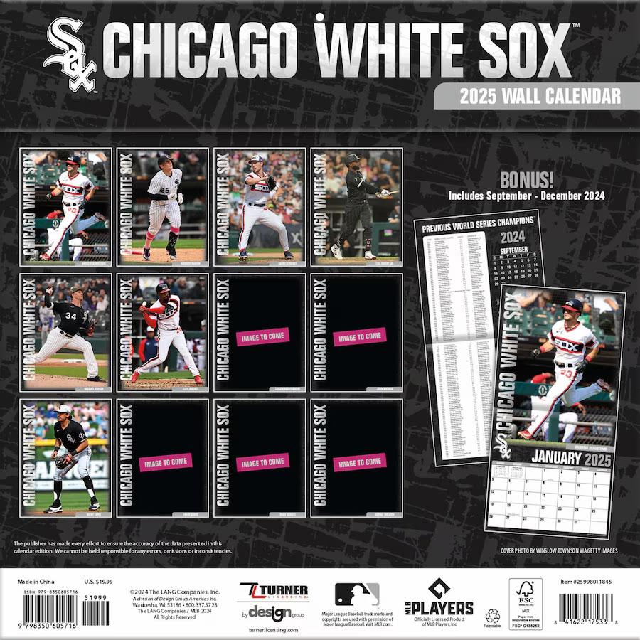 メジャーリーグ　ポスター34枚（ばら売り可） MLB ホワイトソックス カレンダー 2025年版 チーム 壁掛け Wall