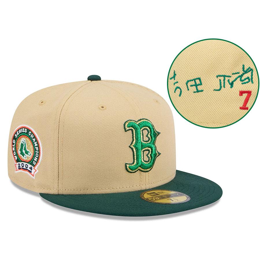 吉田正尚　実使用　帽子 吉田正尚 実使用 帽子 MLB×NEWERA CAP🧢】シリーズ第二弾は