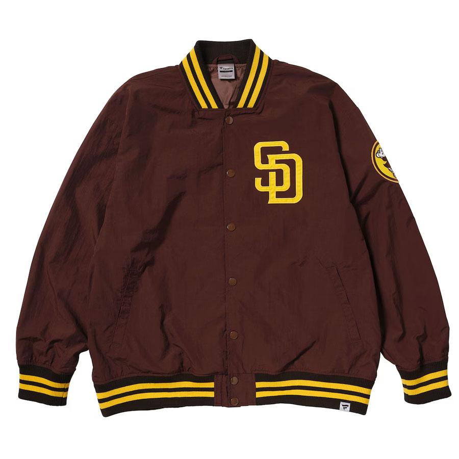 サンディエゴパドレス スタジャン ブラウン MLB パドレス ジャケット Standardlogo Jacket スタジャン Fanatics