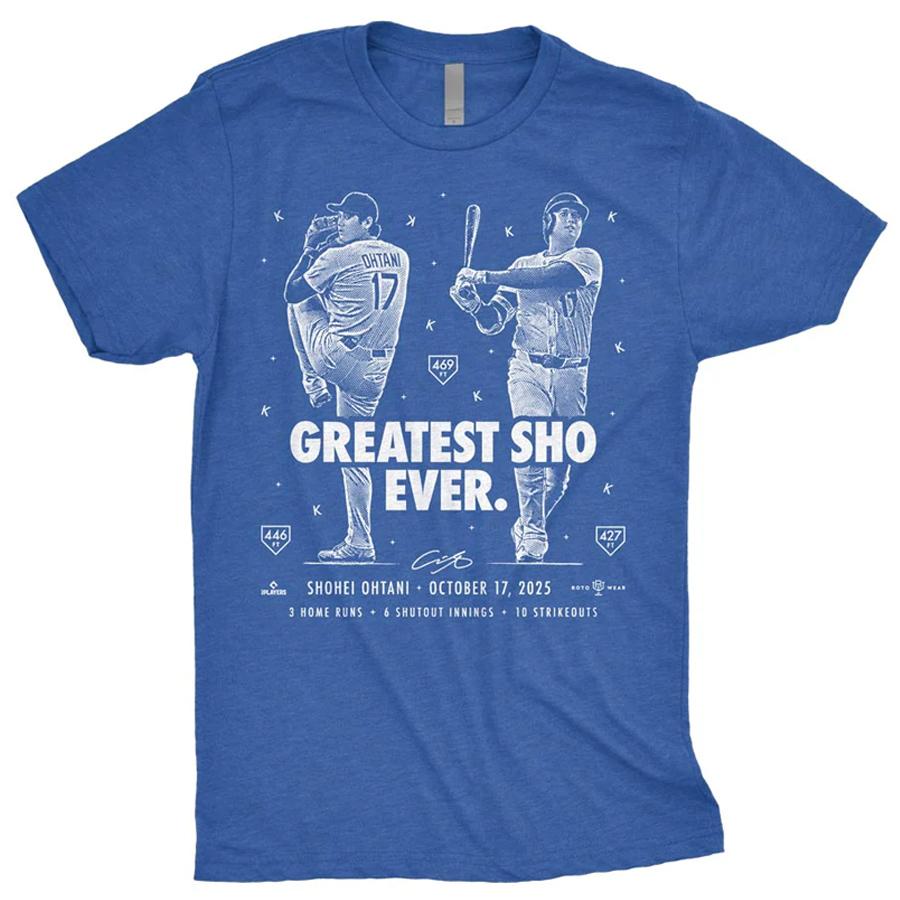 MLB 大谷翔平 ドジャース Tシャツ 2025 ナ・リーグ優勝 Greatest Sho