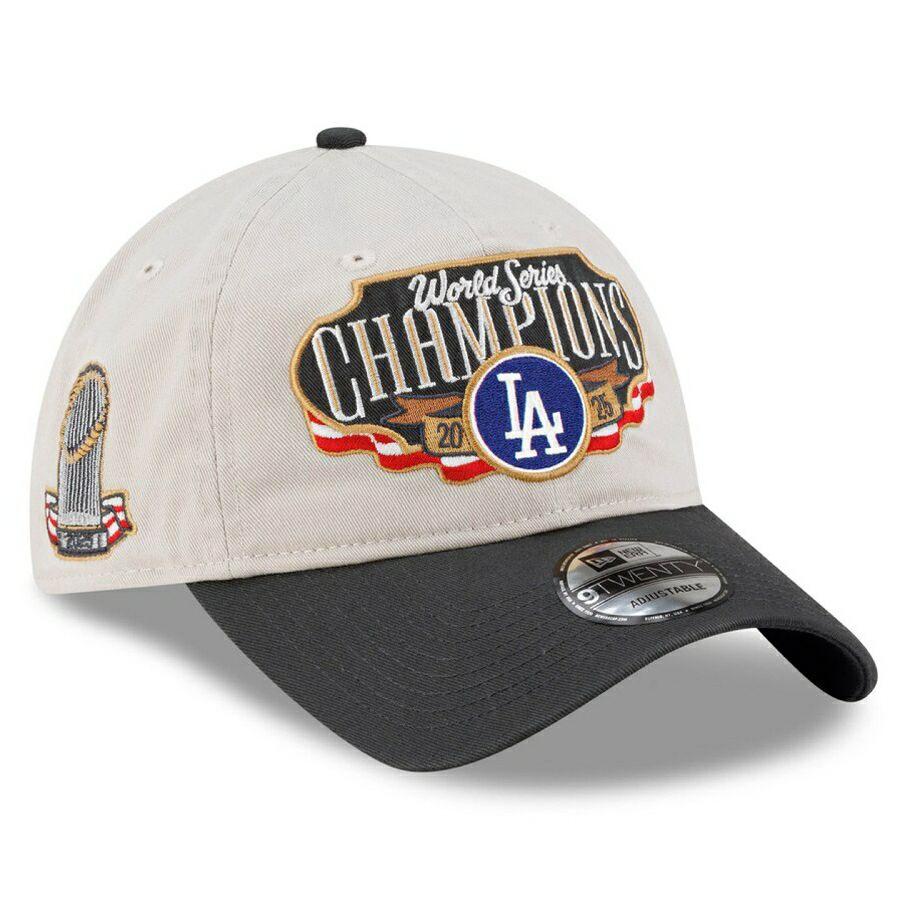 ドジャース　2025 ワールドシリーズ　優勝キャップ 山本由伸サイン刺繍付き NEW ERA（ニューエラ） MLB 山本由伸 ドジャース キャップ サイン刺繍