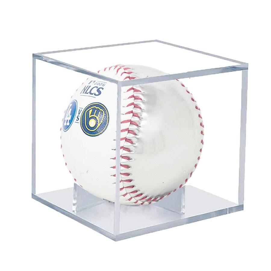 MLB ドジャース ブルワーズ ボール 【球場限定】2025 ナショナルリーグ 優勝 Matchup Baseball With UV Case Rawlings 2512mblの画像