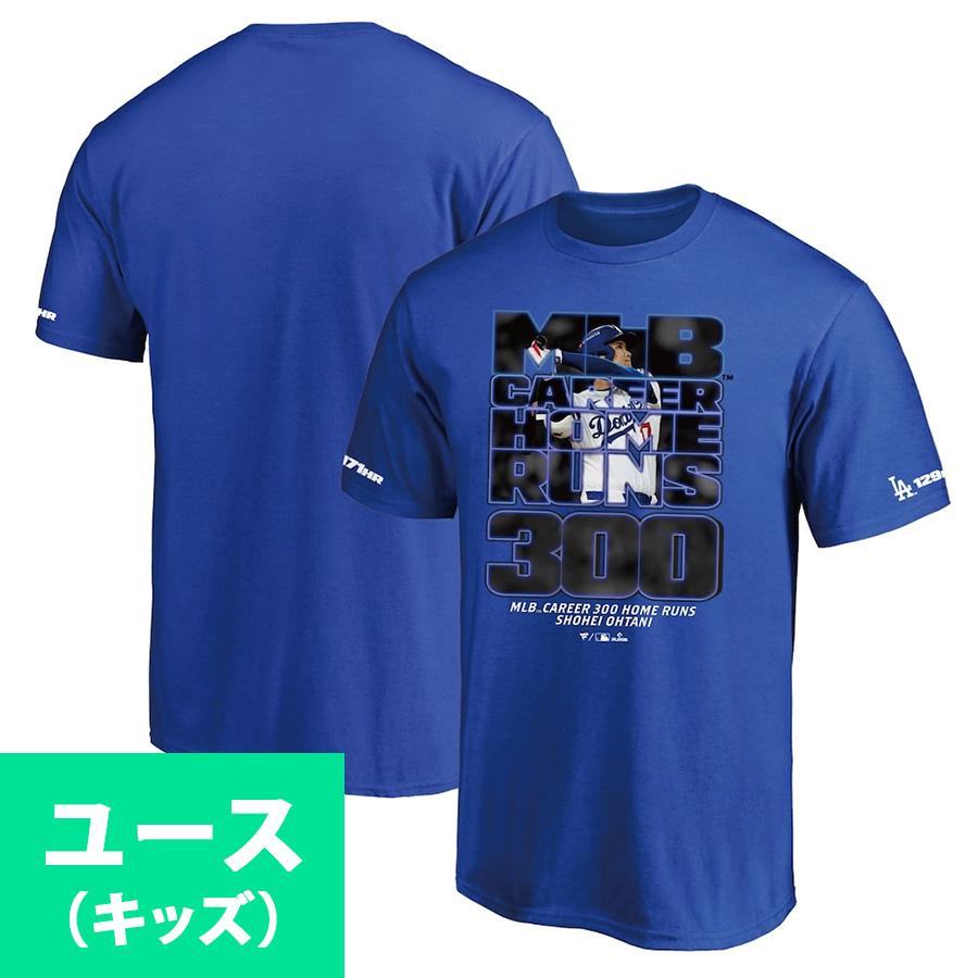 MLB 大谷翔平 ドジャース Tシャツ ユース キッズサイズ 通算300号HR