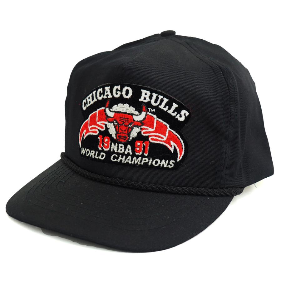 NBA ブルズ 1991 ワールドチャンピオン スナップバック キャップ/帽子  
