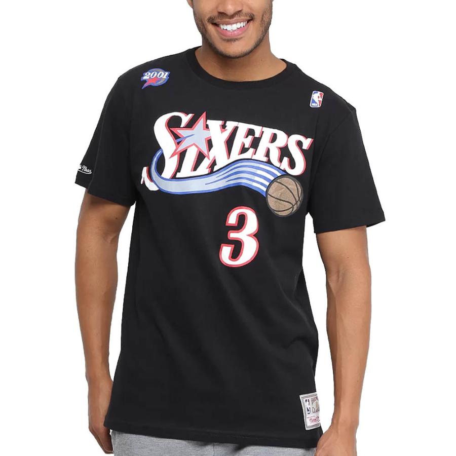アレン アイバーソン Tシャツ Tシャツ Nba 76ers シクサーズ ミッチェル ネス Mitchell Ness ブラック メンズ 半袖 Nba 1018apa11 プロ野球メジャーリーグショップ 通販 Yahoo ショッピング