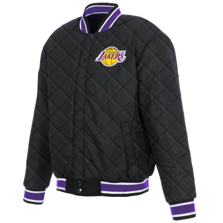 レイカーズ スタジャン NBA JH Design ブラック メンズ 長袖 アウター