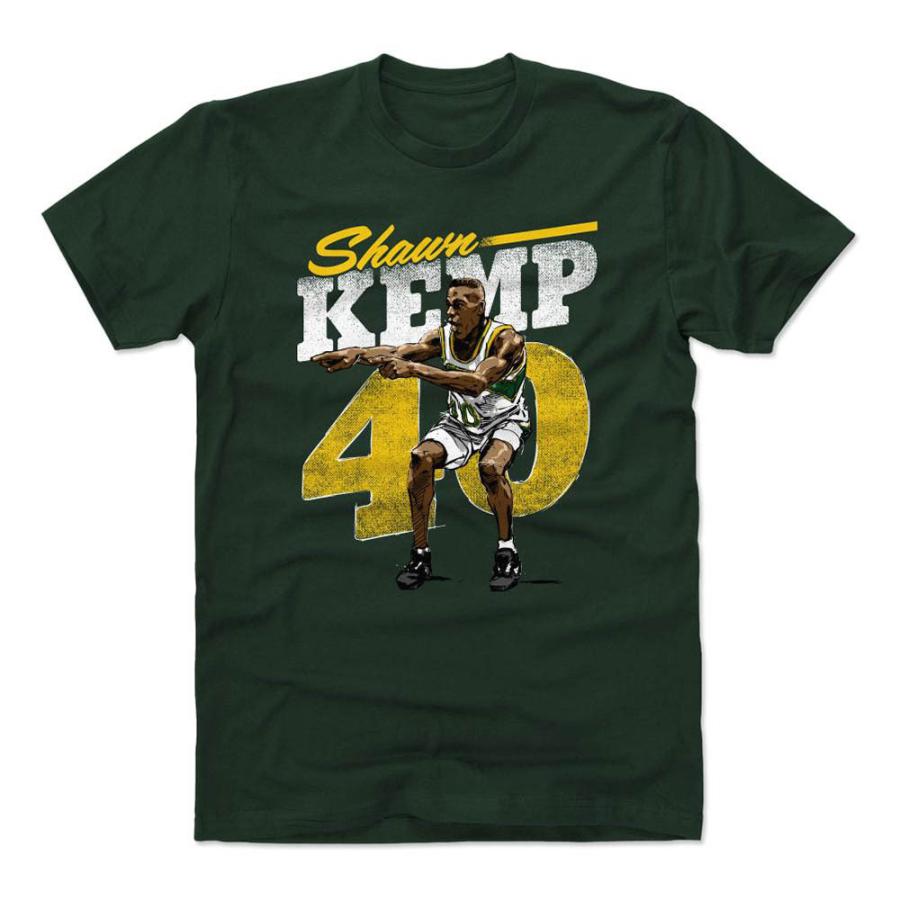 NBA シアトル・スーパーソニックス Tシャツ ショーン・ケンプ Retro T
