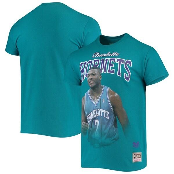 NBA ラリー・ジョンソン シャーロット・ホーネッツ Tシャツ ハードウッドクラシックス HWC ミッチェル＆ネス/Mitchell & Ness ティール2203MN特集