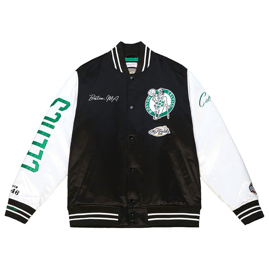 NBA セルティックス ジャケット サテン Team Origins Varsity Jacket 