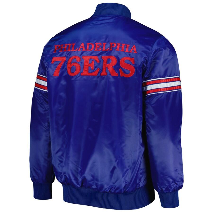 NBA 76ers スタジャン ピックアンドロール バーシティ サテン
