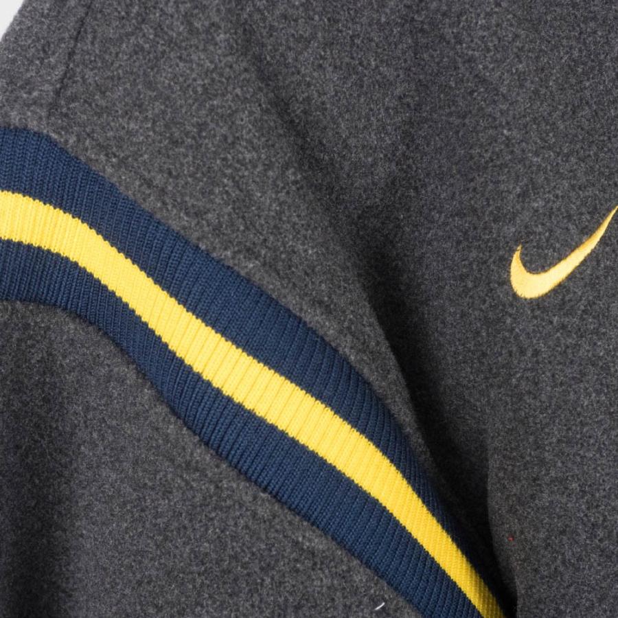 【希少☆US輸入90s】ミシガン大学 両面刺繍ウールスタジャン メンズL 90's STARTER Michigan Wolverines Insulation Nylon Jaket M