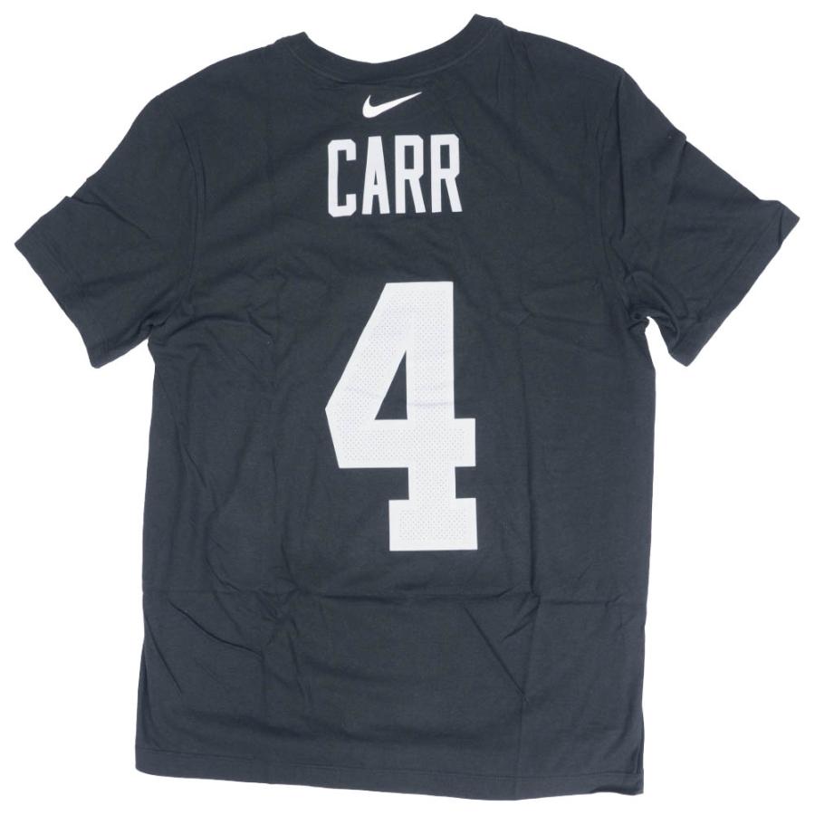 NFL デレック・カー レイダース Tシャツ ネーム & ナンバー ナイキ/Nike ブラック N199-1【OCSL】｜mlbshop