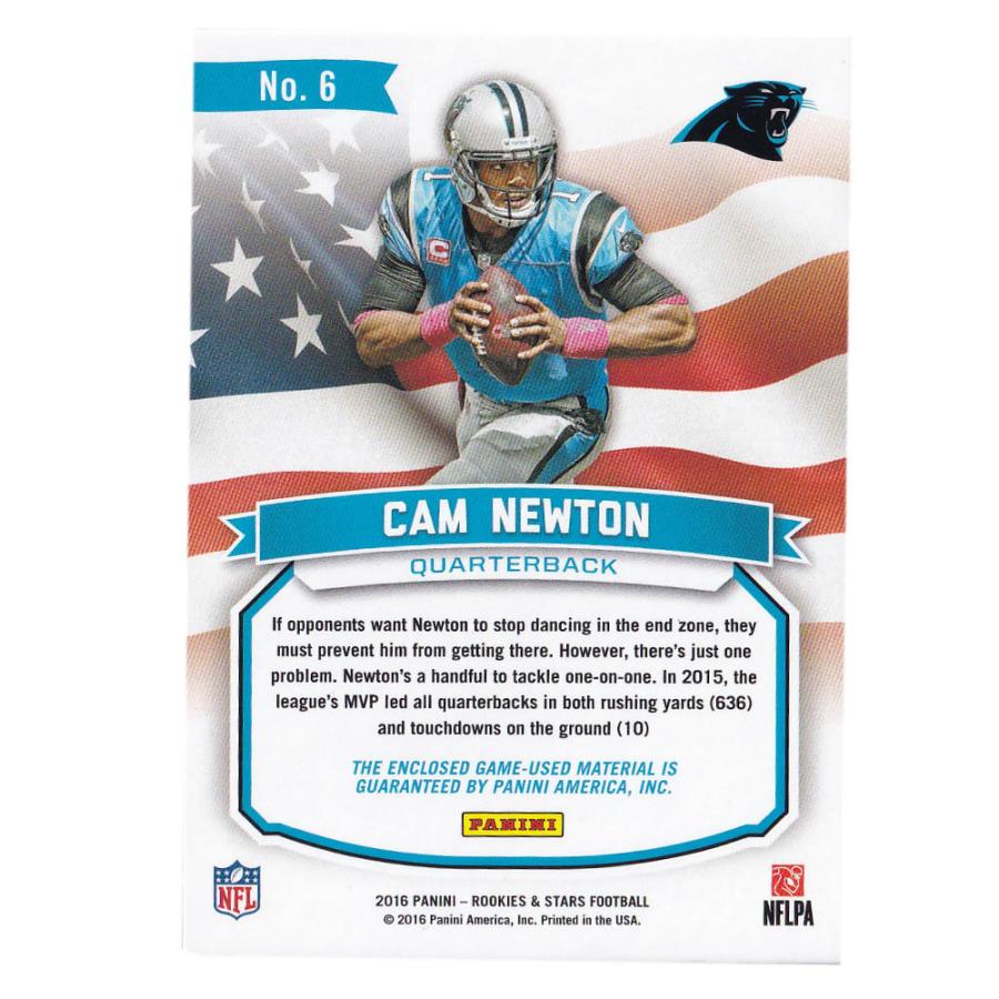 NFL キャム・ニュートン パンサーズ トレーディングカード 2016 Rookies & Stars Great American