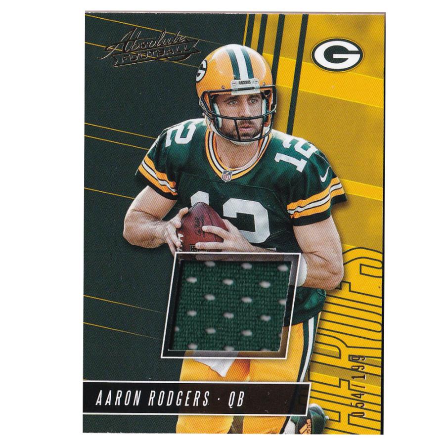 NFL アーロン・ロジャース パッカーズ トレーディング歌留多 2018 Absolute Heroes Memorabilia Card 054/199 Panini