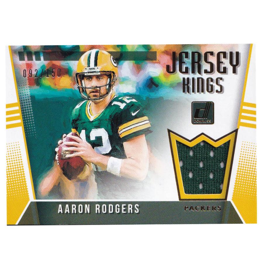 NFL アーロン・ロジャース パッカーズ トレーディング歌留多 2018 Donruss Jersey Kings Card 092/150 Panini