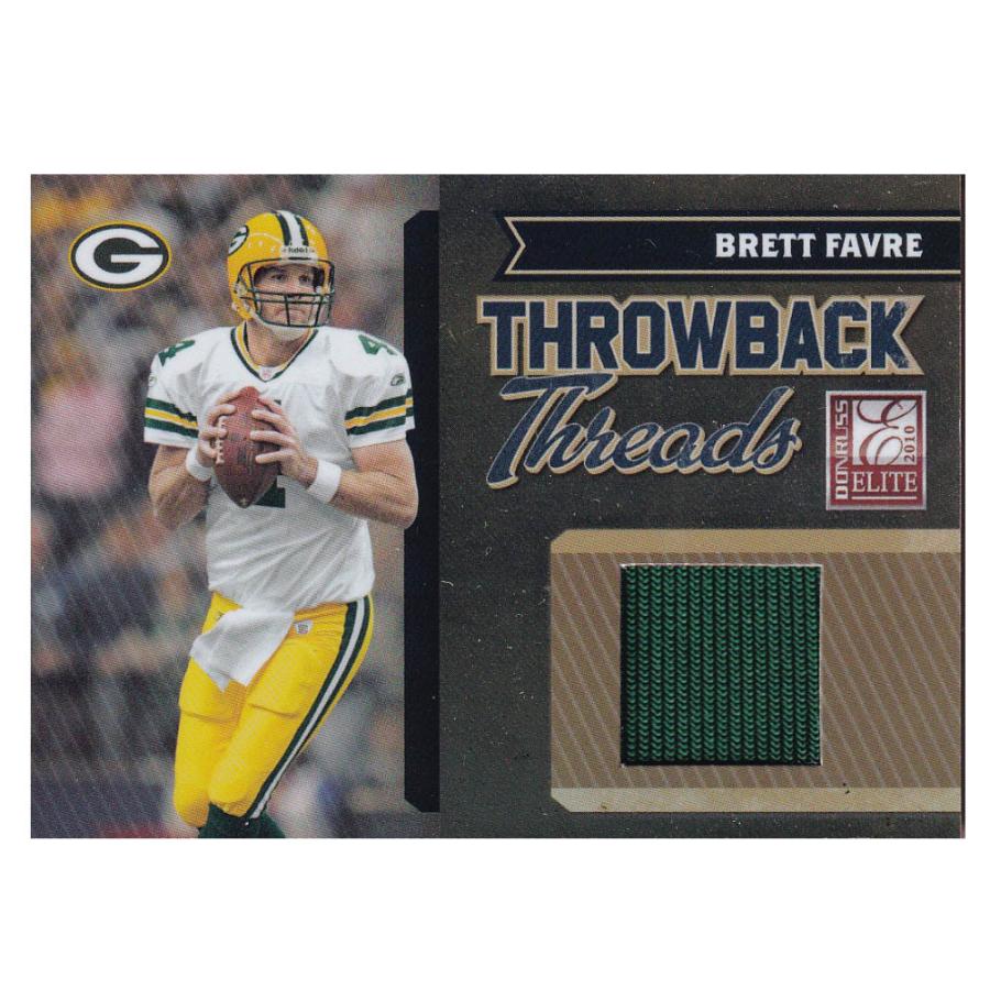 NFL ブレット・ファーブ パッカーズ トレーディング歌留多 2010 Donruss Elite Throwback Threads Card 187/299 Panini