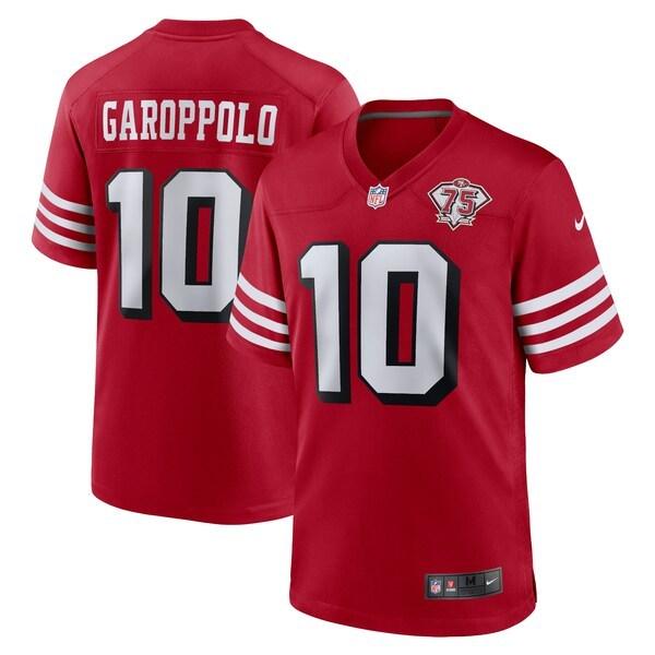 Nfl ジミー ガロポロ 49ers トップス ユニフォーム ジャージ 75周年記念 オルタネート Game スカーレット Nfl ann30ならショッピング ランキングや口コミも豊富なネット通販 更にお得なpaypay残高も スマホアプリも充実で毎日どこからでも気になる商品をその場で