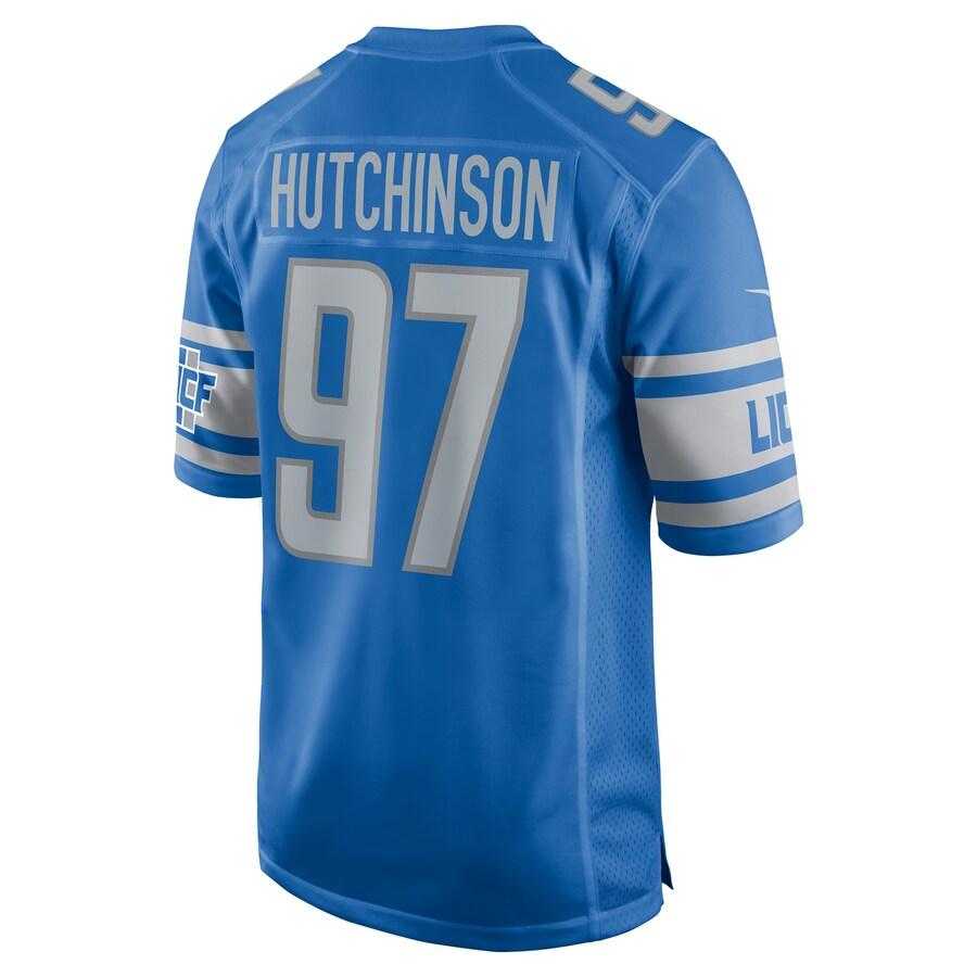 NFL エイダン・ハッチンソン ライオンズ ユニフォーム Player Game Jersey ナイキ/Nike ブルー 23nplf｜mlbshop｜03