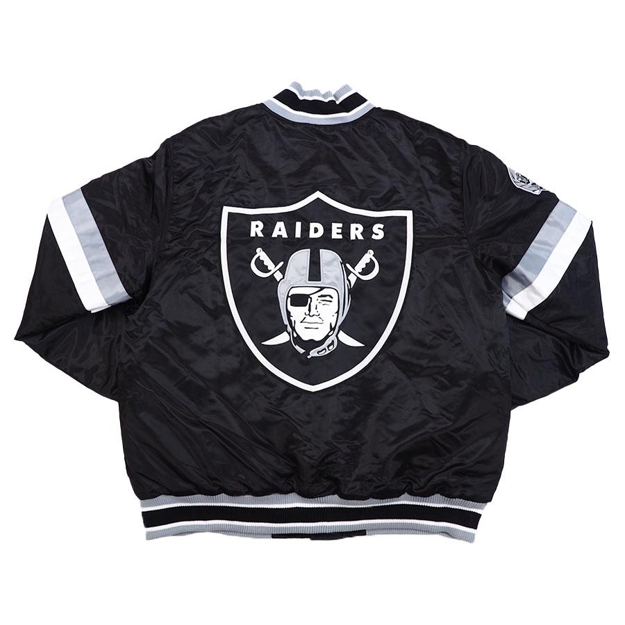 NFL レイダース ジャケット Home Game Varsity Jacket スタジャン STARTER ブラック｜mlbshop｜02