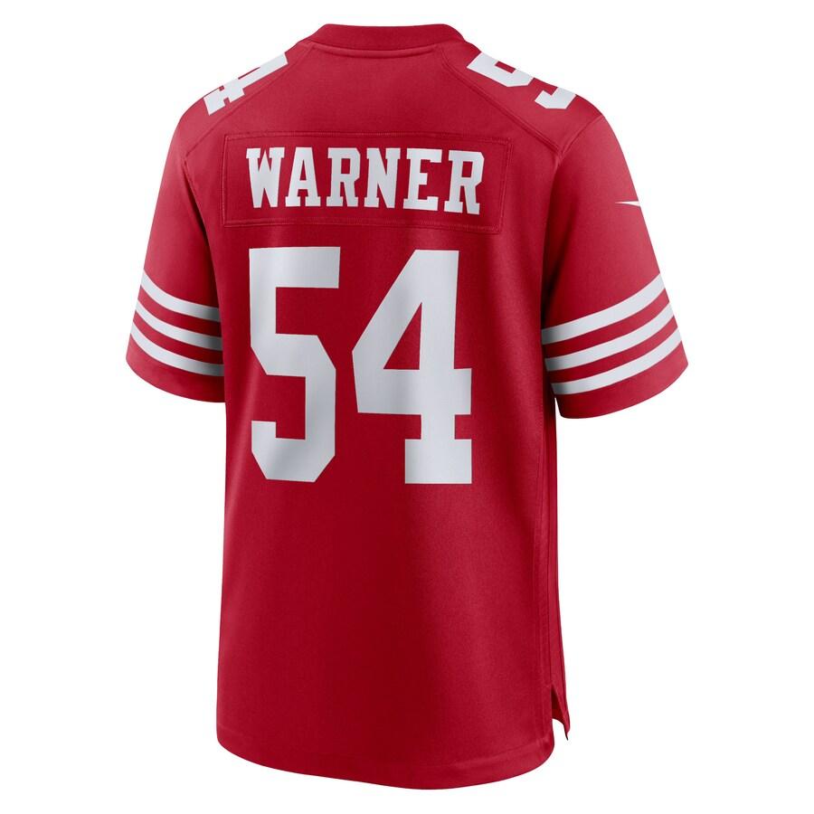 NFL フレッド・ワーナー 49ers ユニフォーム 第58回スーパーボウル進出記念 Game Jersey ナイキ/Nike スカーレット｜mlbshop｜03