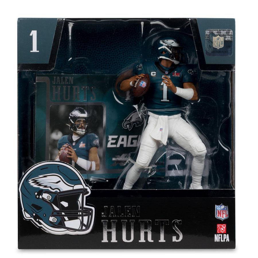 NFL ジェイレン・ハーツ イーグルス フィギュア 7-Inch Posed Figure マクファーレン Mc Farlane Jade Super Bowl Editionの画像