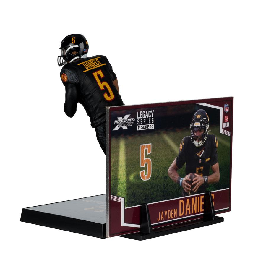 NFL ジェイデン・ダニエルズ コマンダーズ フィギュア 7-Inch Posed Figure マクファーレン Mc Farlane ブラックの画像