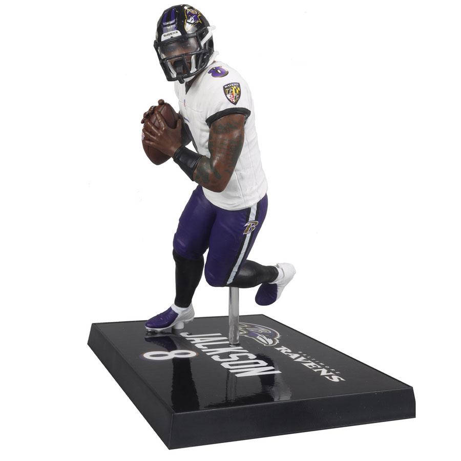 NFL ラマー・ジャクソン レイブンズ フィギュア 7-Inch Posed Figure マクファーレン Mc Farlane パープルの画像